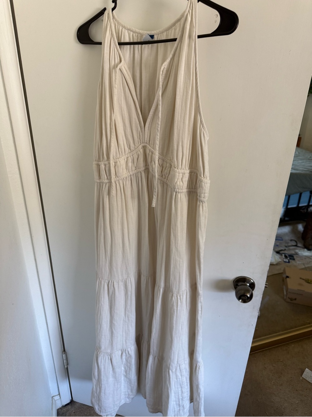 Old Navy Cream Maxi Sundress